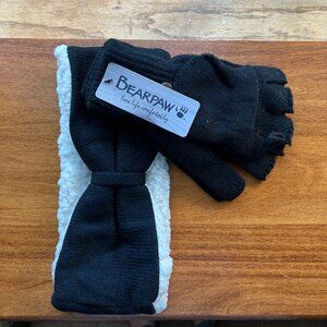 Bearpaw headband and glove/mitten set, NWT